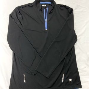 Fila Black Activewear Zip up Sweater